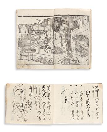(JAPAN -- SAKE.) Sake brewers manuscript recipe notebook.
